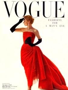 Vintage abbigliamento copertina Vogue oggetti riuso